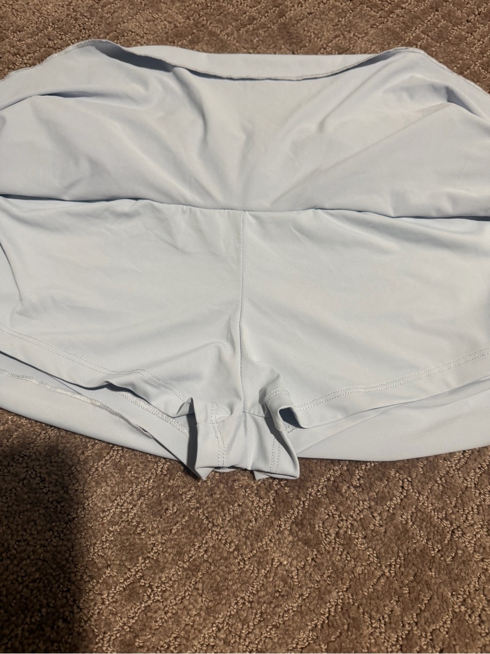 Edikted Light Blue/Gray Ruffle Mini Skort – Size M - Picture 7 of 9